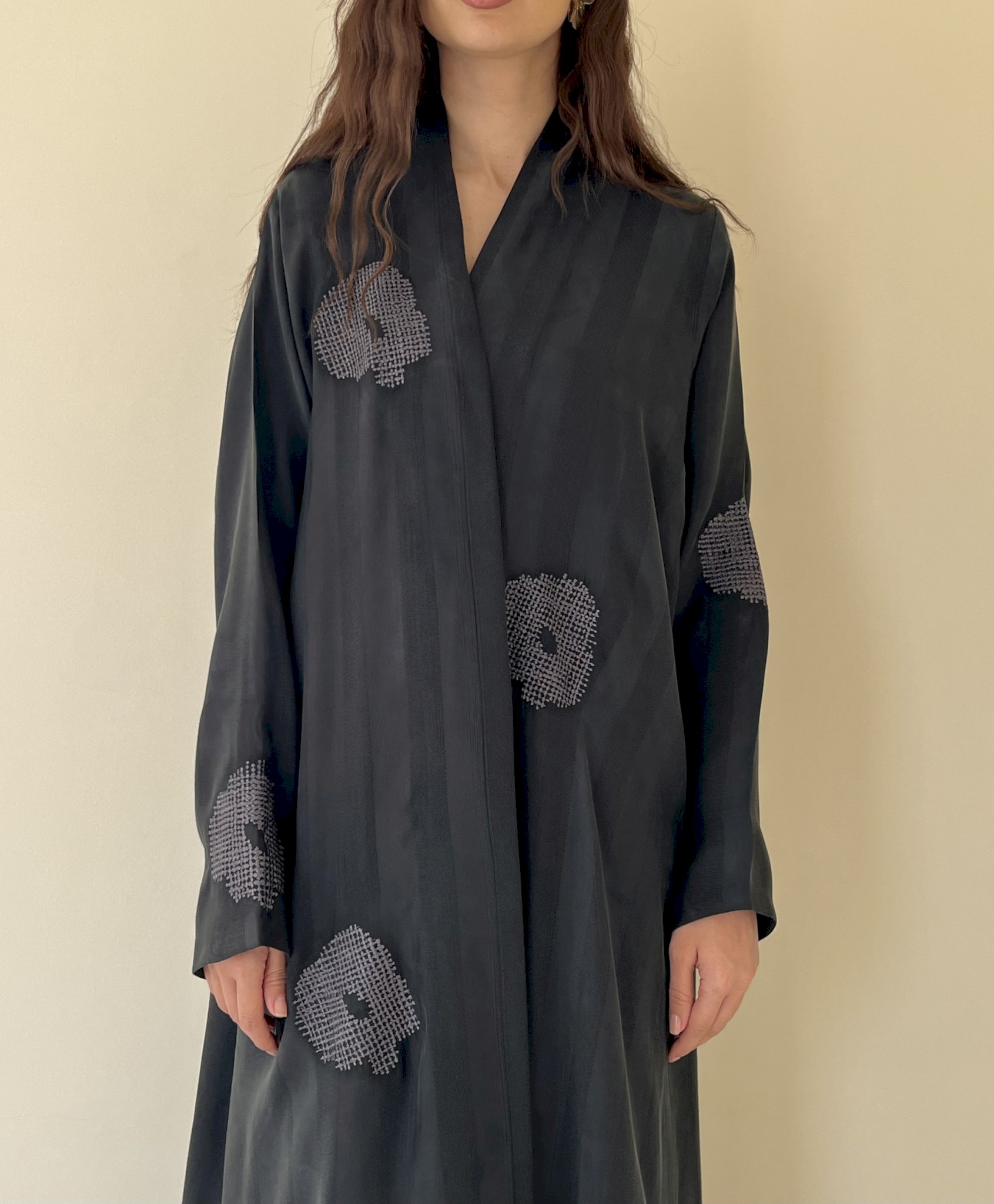 Forest green bloom line cloak
