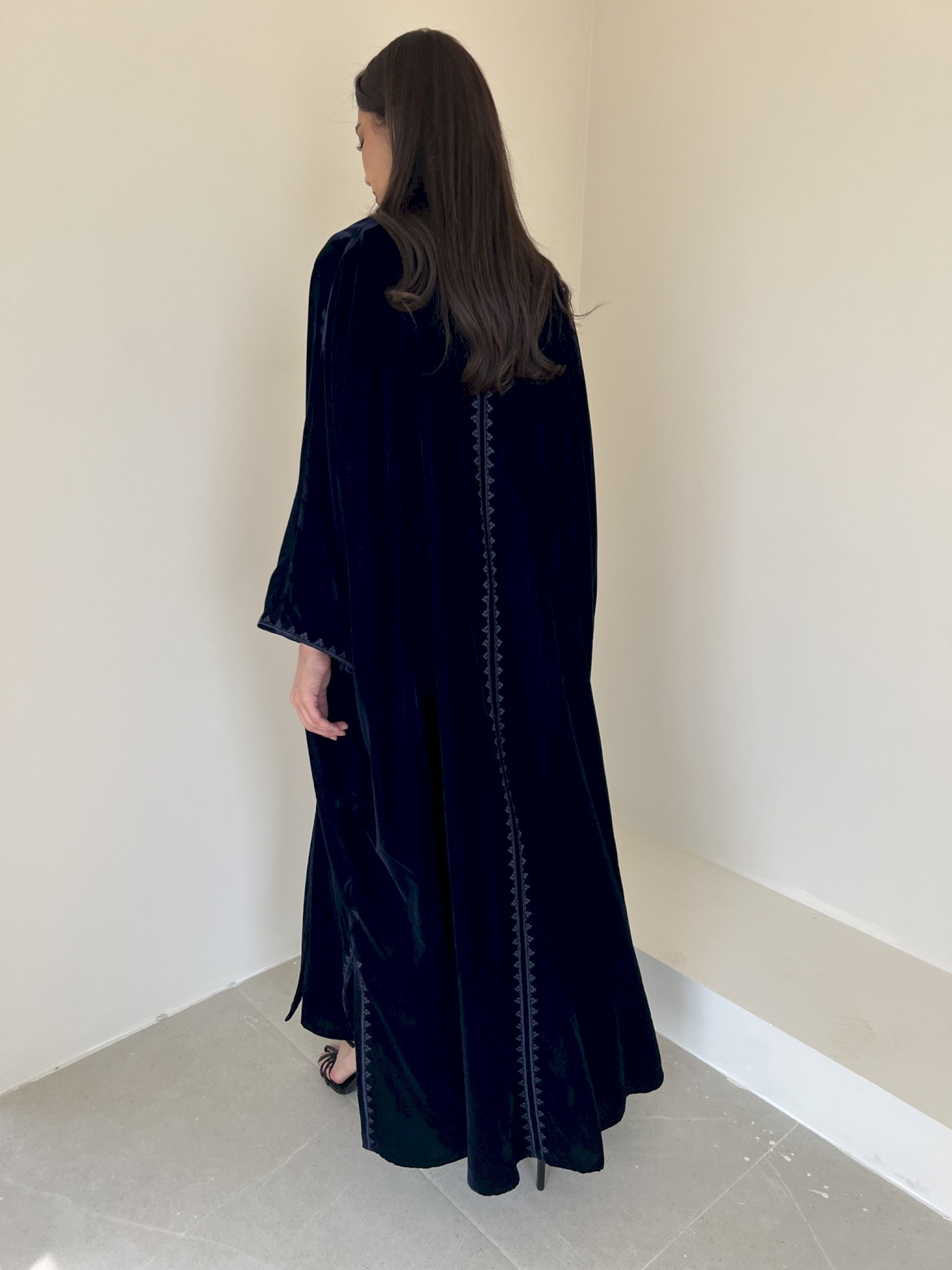 Royal navy velvet set