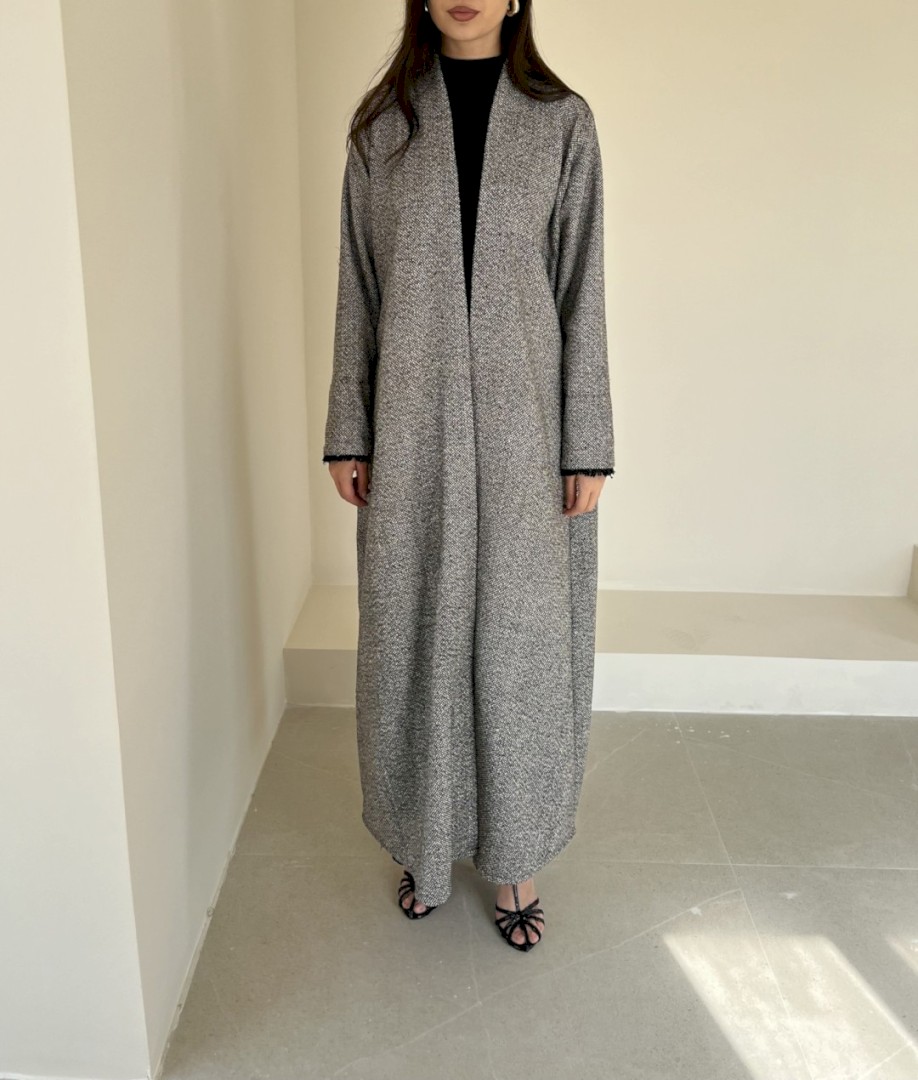 Black tweed cloak