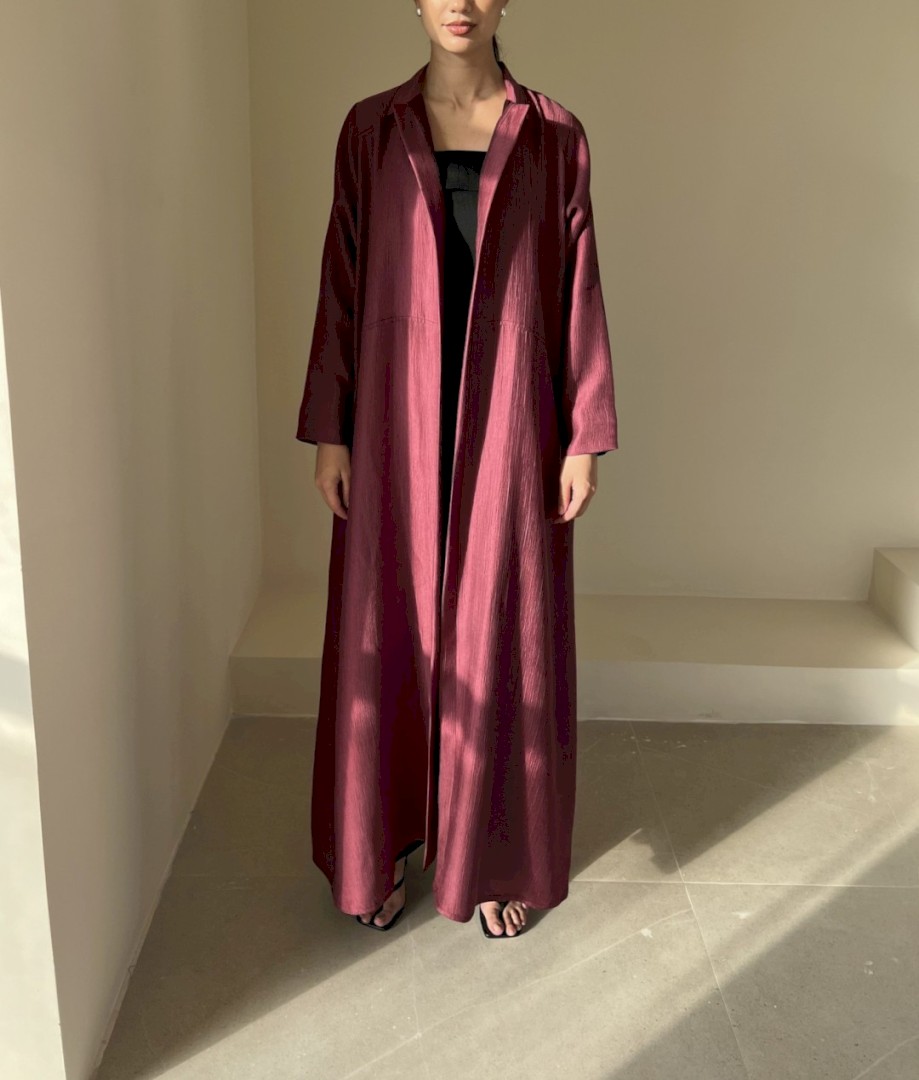 Rust red line abaya