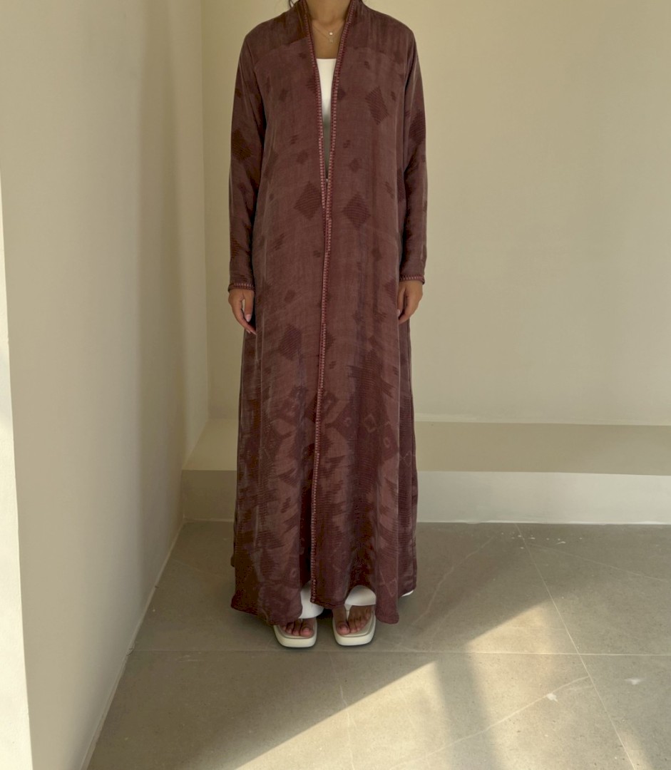 Plum rose sadu-inspired cloak