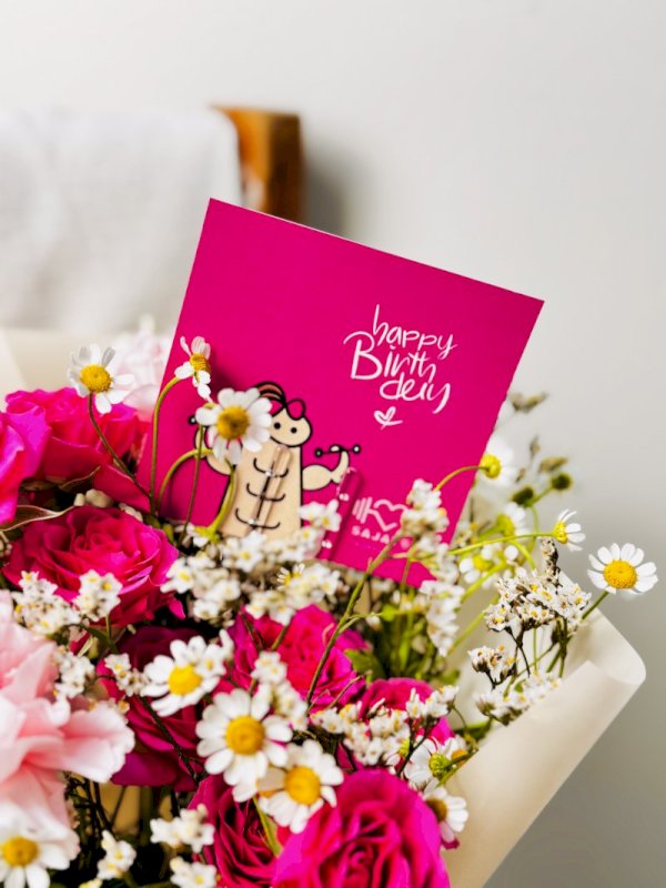 باقة ورد بحجم ميني