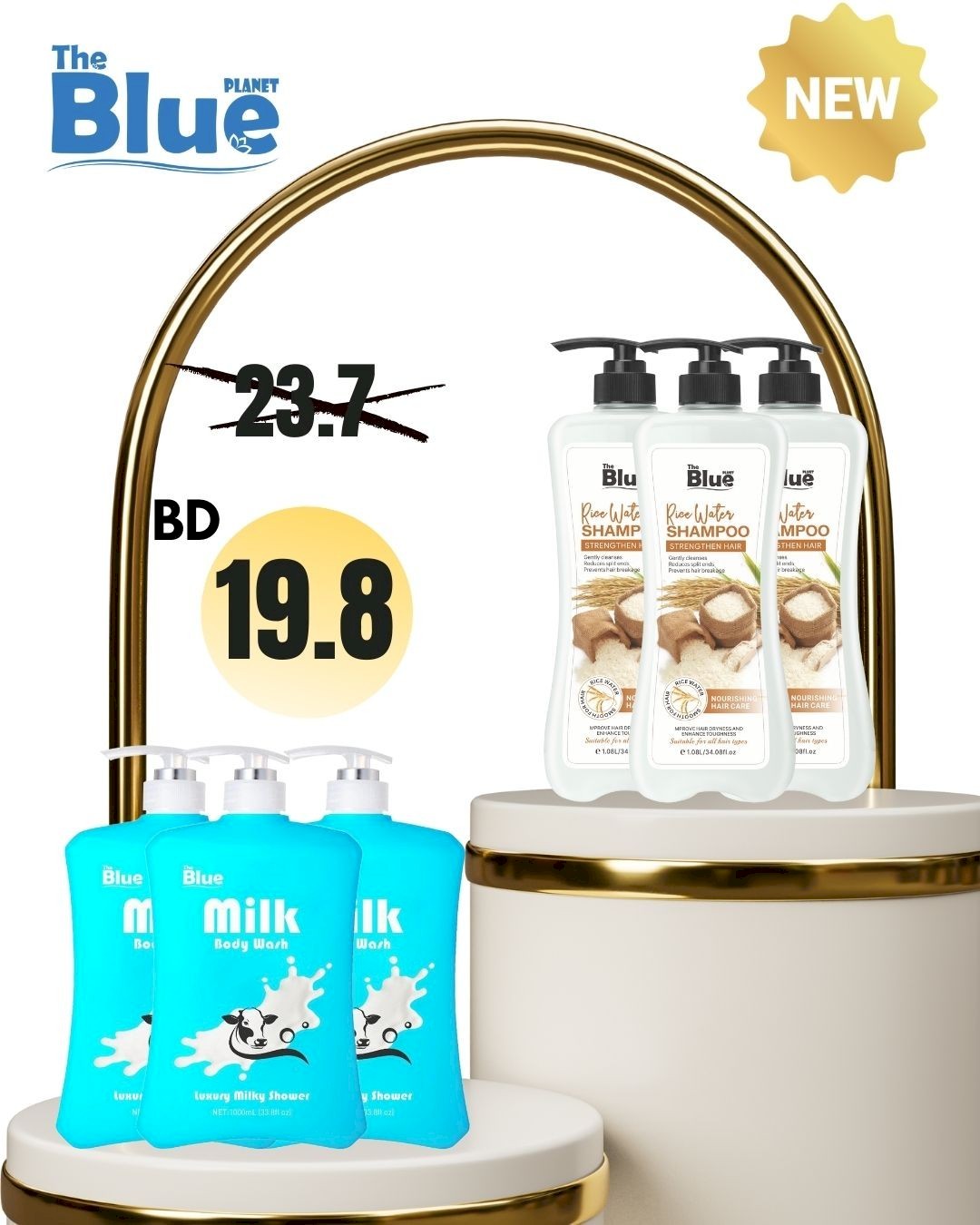 Shampoo+Milk Shower gel (3+3)