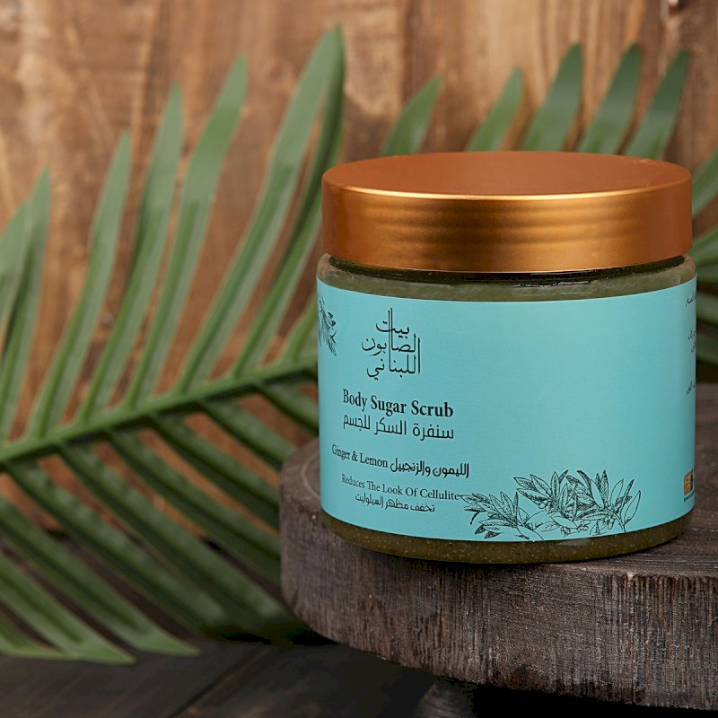 Bayt alsaboun alloubnani Body Sugar Scrub Ginger & Lemon - 500g