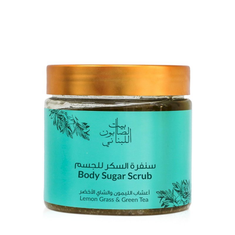 Bayt al saboun alloubnani Body Sugar Scrub Lemongrass & Green Tea - 500g