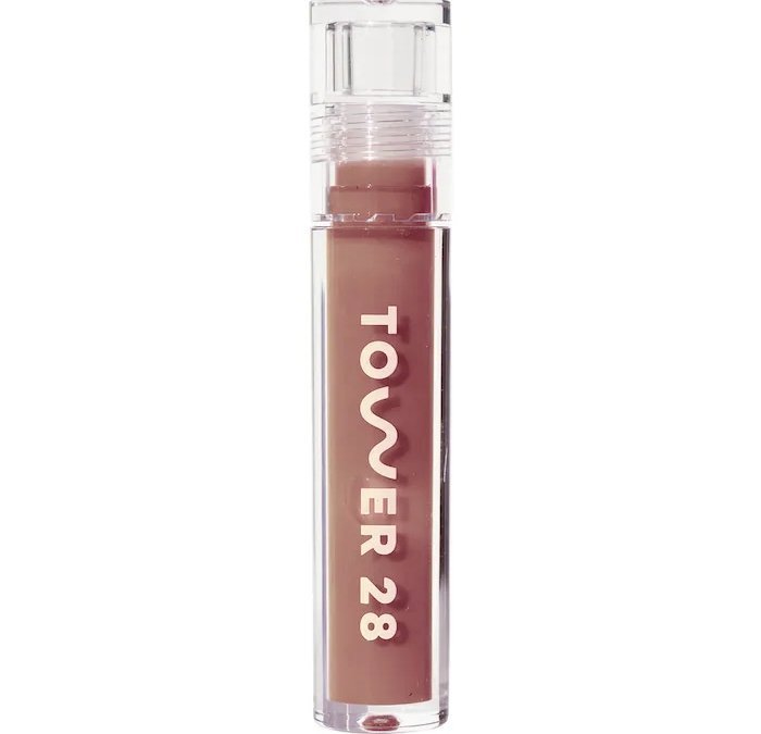 Tower 28 shine on milky lip jelly