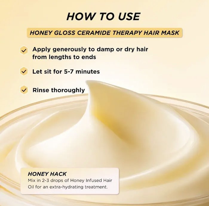 gisou Honey Gloss Ceramide Therapy Hydrating Hair Mask