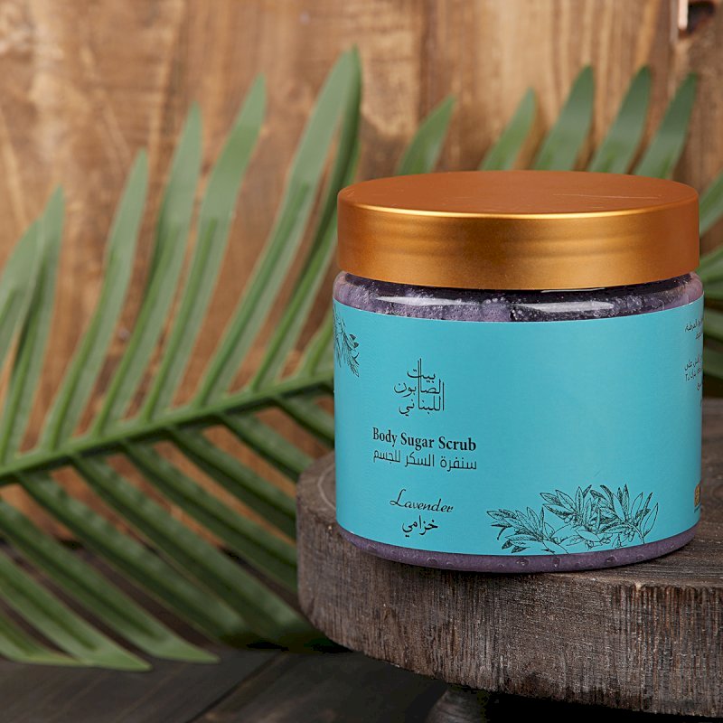 Bayt alsaboun alloubnani-Lavender Body Sugar Scrub 500g