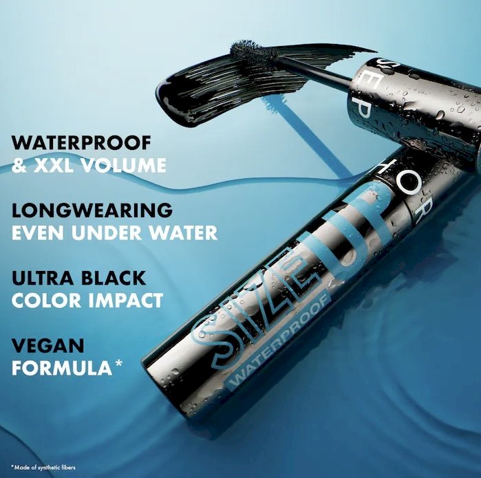 Sephora Size Up Waterproof Mascara - Immediate Extra Large Volume