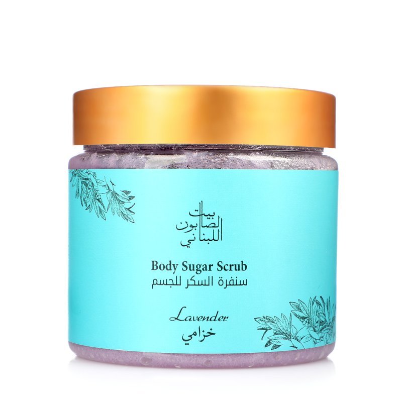 Bayt alsaboun alloubnani-Lavender Body Sugar Scrub 500g