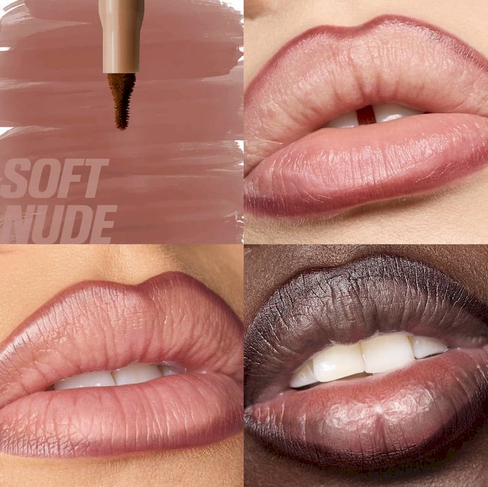 Huda beauty Makeout Sesh Lip Duo Peachy Nudes