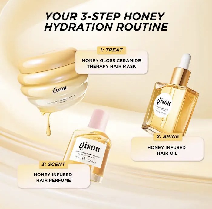 gisou Honey Gloss Ceramide Therapy Hydrating Hair Mask
