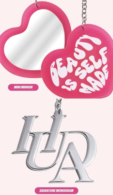 Huda beauty key charms