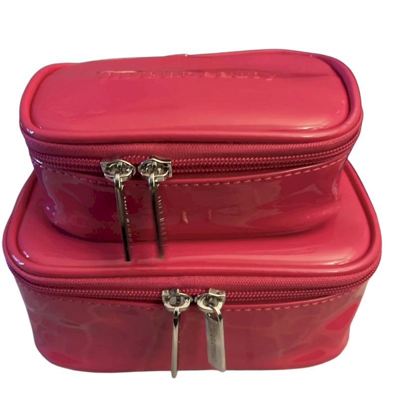 huda beauty pink makeup bag set - 2pc