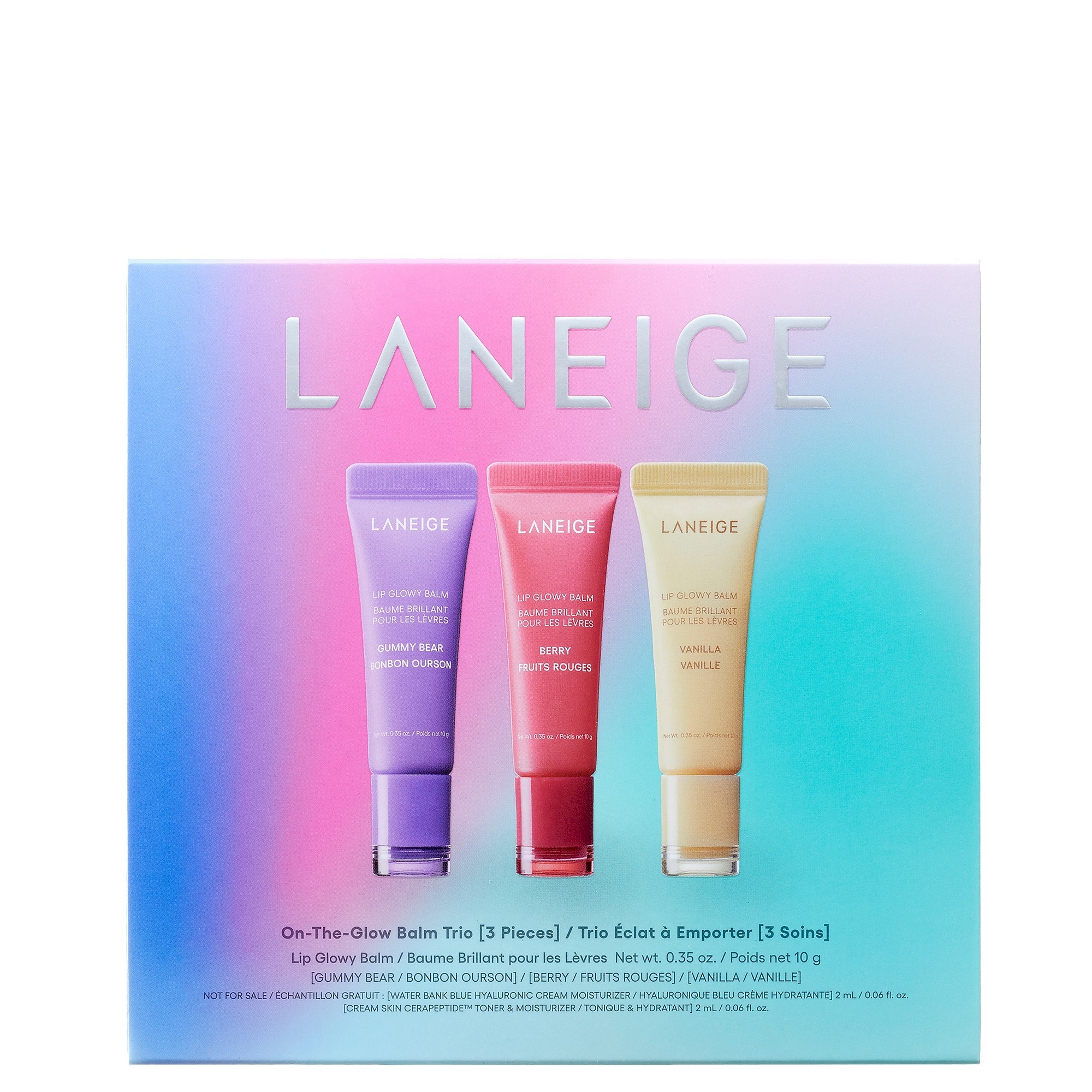 laneige lip glowy balm set