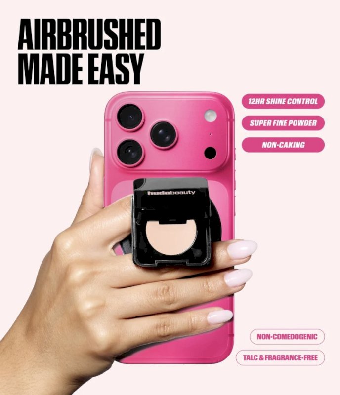 Huda beauty easy bake pressed powder phone grip