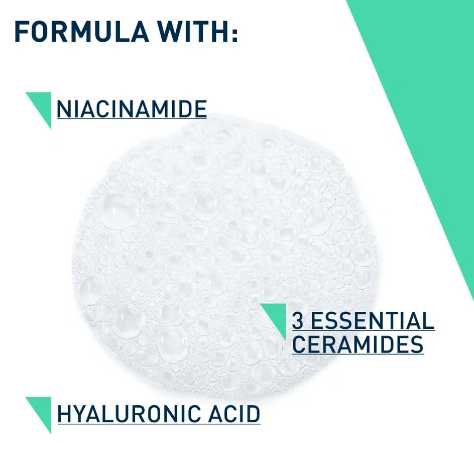 cerave foaming cleanser for normal to oily skin face & body