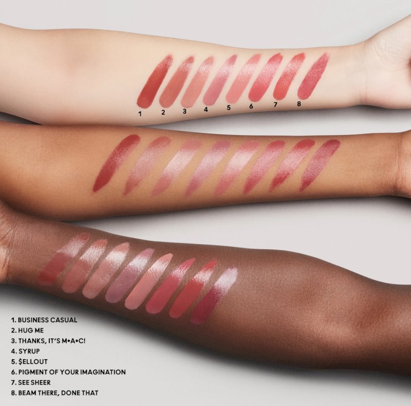 mac lusterglass sheer shine lipstick