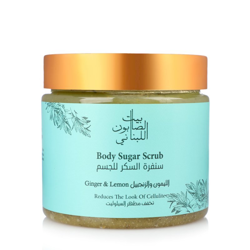 Bayt alsaboun alloubnani Body Sugar Scrub Ginger & Lemon - 500g