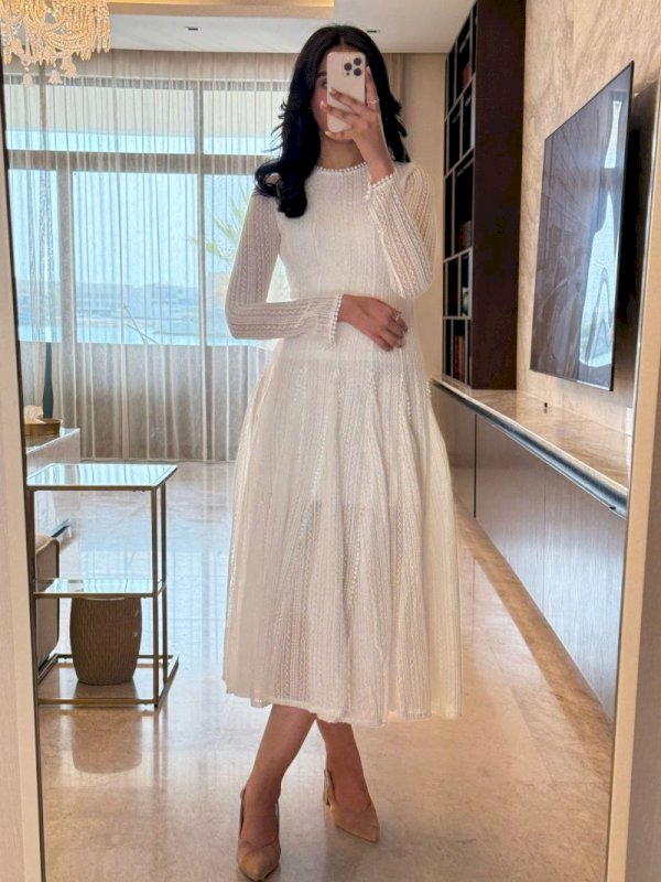 White layer lace dress 5 068