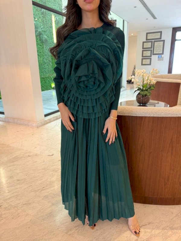 Flower power set in green 5 127