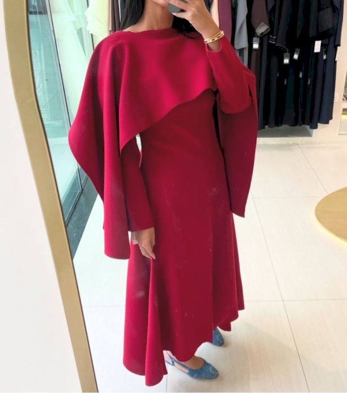 Burgundy dress 2025 118