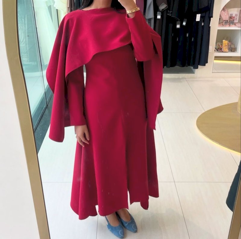Burgundy dress 2025 118