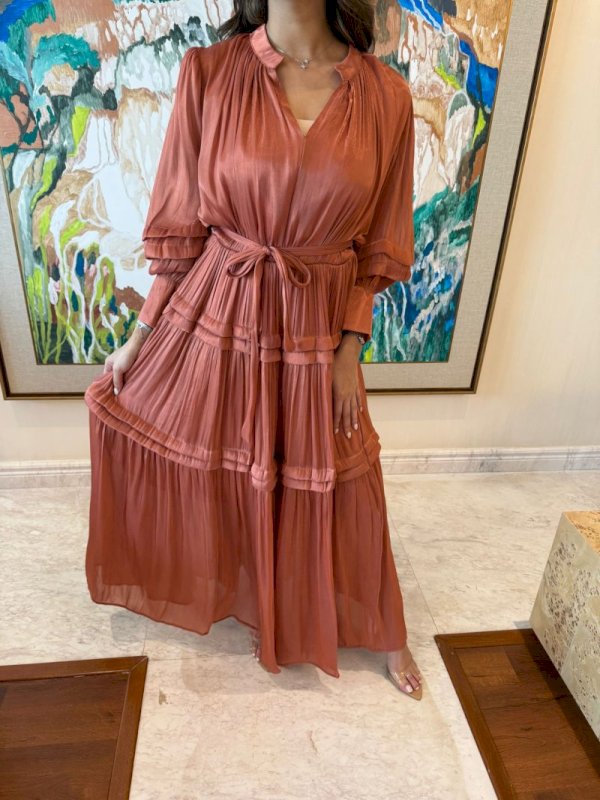 Brown flowy dress 5 082