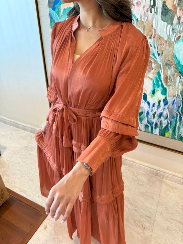 Brown flowy dress 5 082