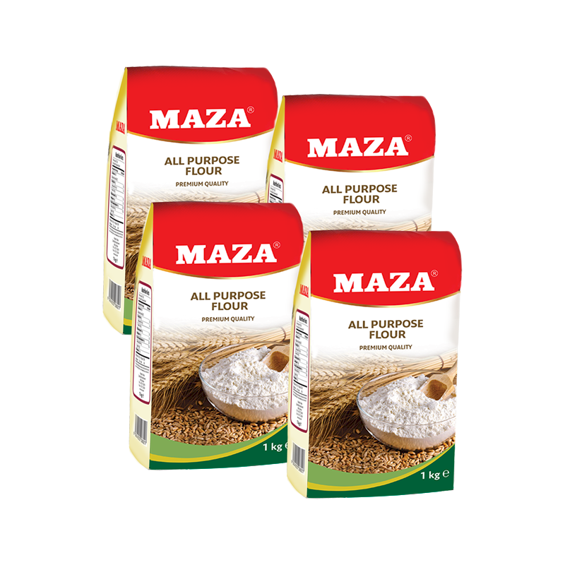 MAZA All Purpose Wheat Flour - Promo Pack (4 x 1KG)