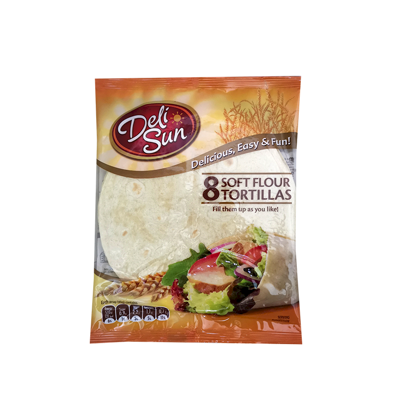 Delisun Tortillas - Medium 18.5cm  ( 8 Wraps )