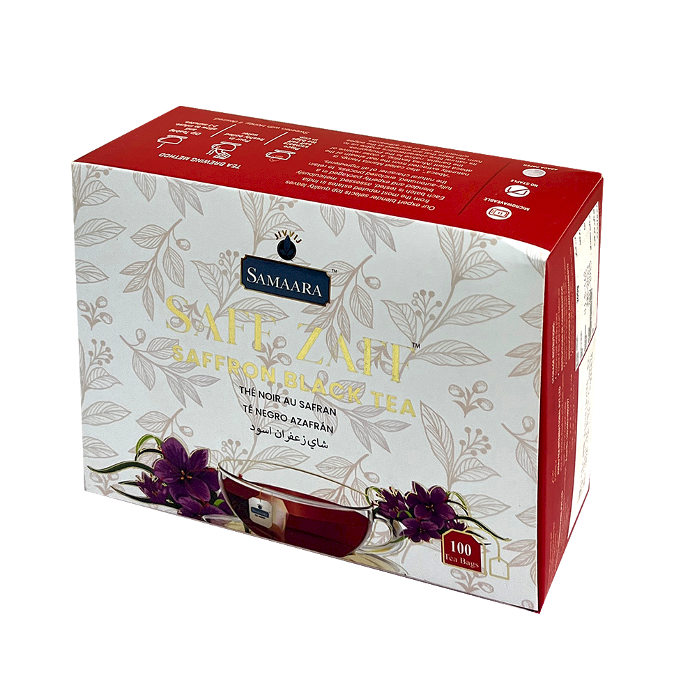 SAMAARA SAFF ZAFF SAFRON Black Tea - 100 Teabags