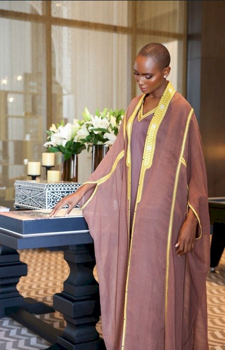 Bisht With Gold Embroidery -Brown BBBSHT-16