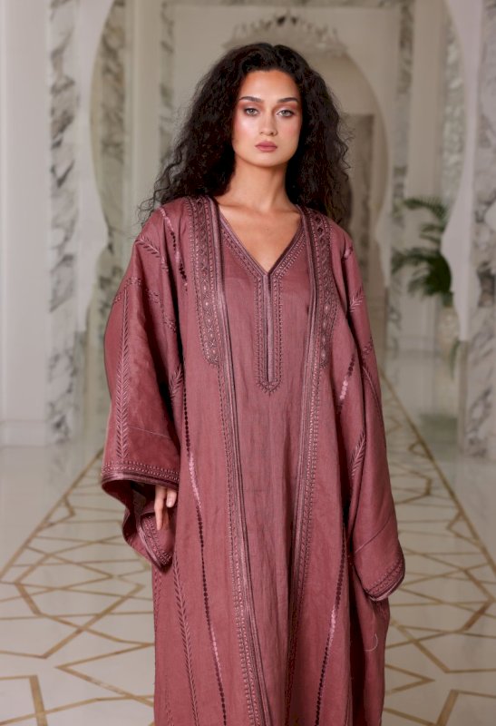 Linen Bisht With Embroidery (BBBHT-44)