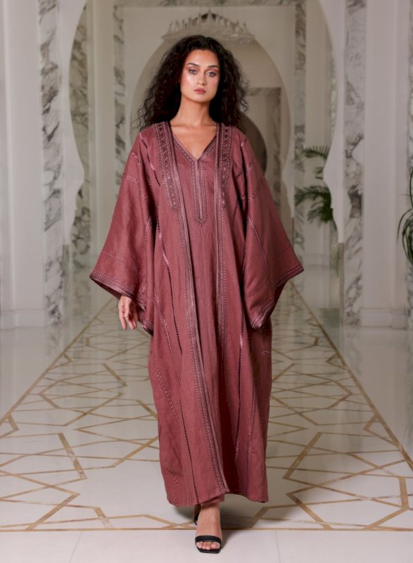 Linen Bisht With Embroidery (BBBHT-44)