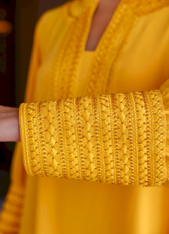 Crepe Jalabiya With Hand Embroidery (BBJLB-149)