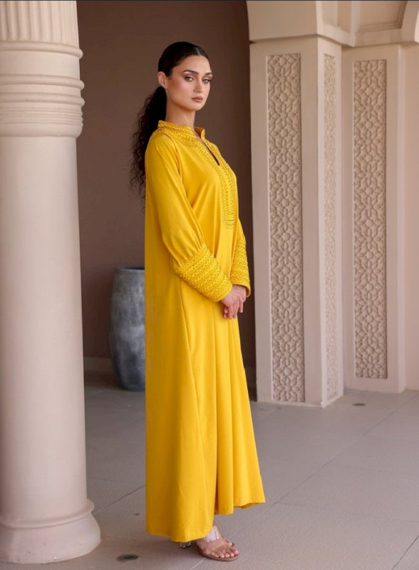 Crepe Jalabiya With Hand Embroidery (BBJLB-149)