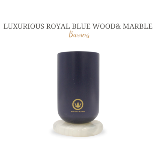 Luxurious royal blue wood marble burners (U-shaped burner B&B no.III)