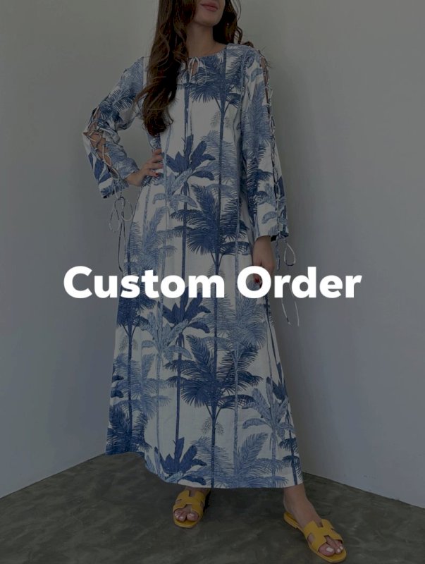 String Sleeves Dress LAAM